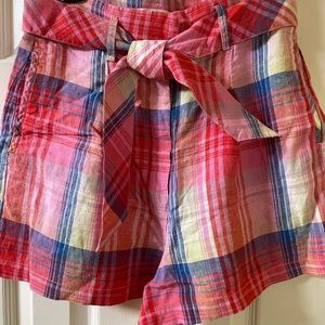 C&C California Plaid Linen Shorts